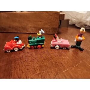 Vintage 1988 McDonald's Disney Mickey's Birthdayland Pull-Back Car Toys Lot 4